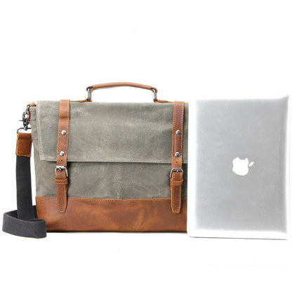 Mens Laptop Messenger Canvas Bag