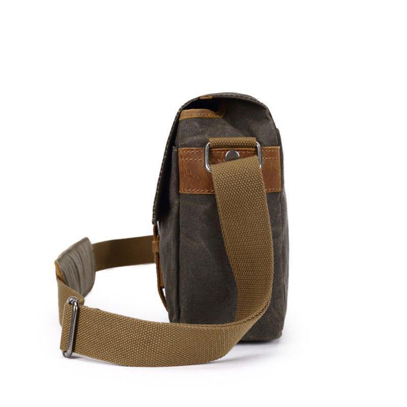 Woosir Waxed Canvas Camera Messenger Bag Men Women