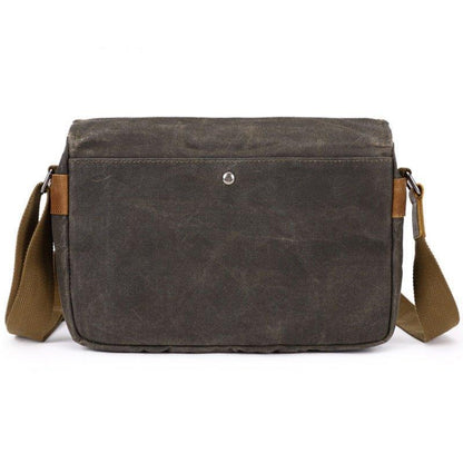 Woosir Waxed Canvas Camera Messenger Bag Men Women