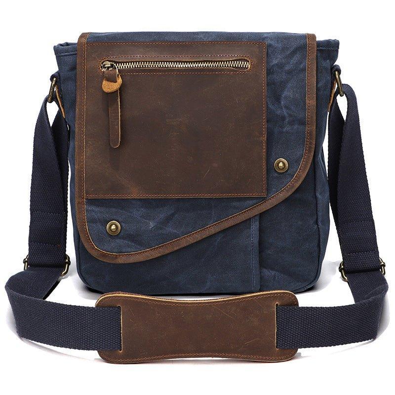 Waxed Canvas Messenger Bag Small