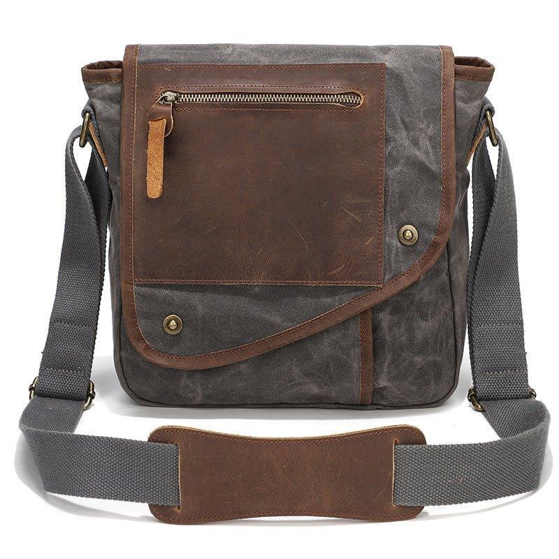 Waxed Canvas Messenger Bag Small