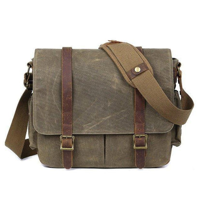 Woosir Waxed Canvas DSLR Camera Messenger Bag