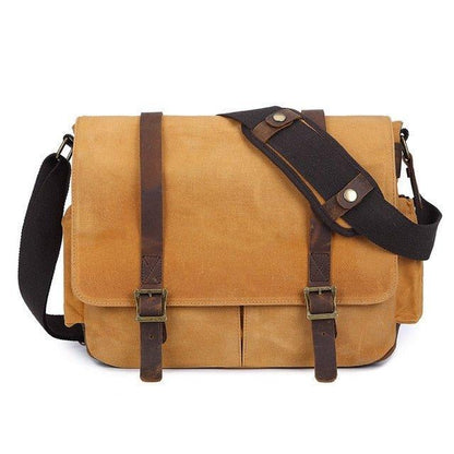 Woosir Waxed Canvas DSLR Camera Messenger Bag