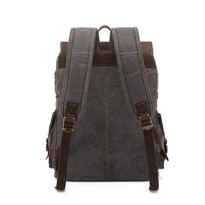 Woosir Waxed Canvas Laptop Backpack Mens