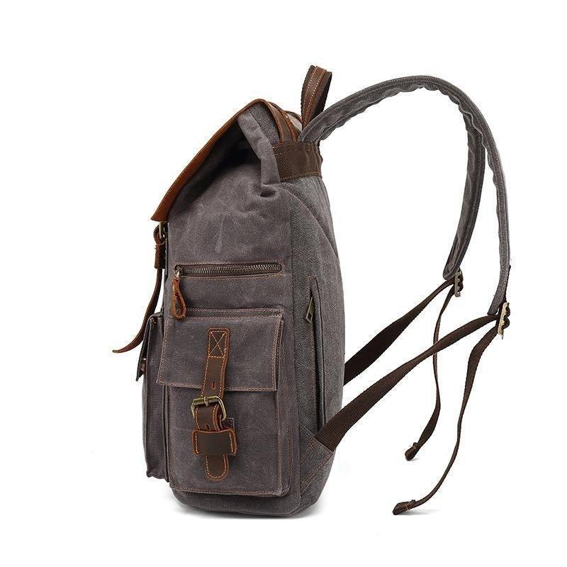 Woosir Waxed Canvas Laptop Backpack Mens