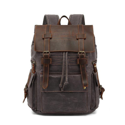 Woosir Waxed Canvas Laptop Backpack Mens