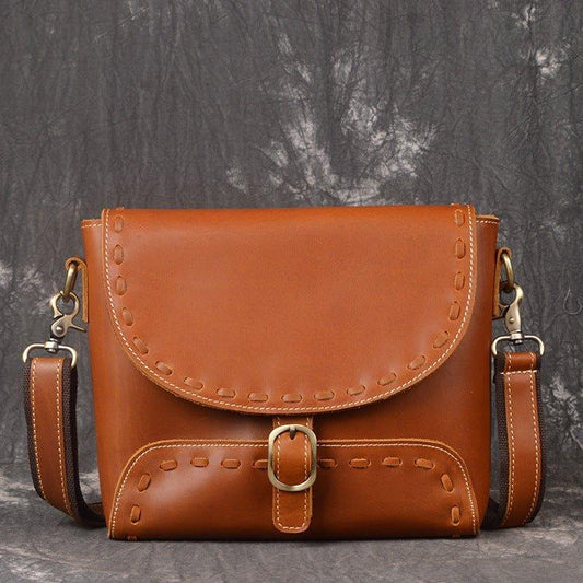 Woosir Women's Crossbody Messenger Bag Leather Handmade