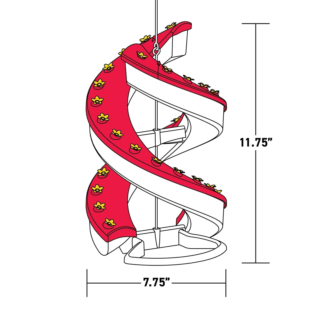 Libiyi DNA Helix 32-Port Hummingbird Feeder