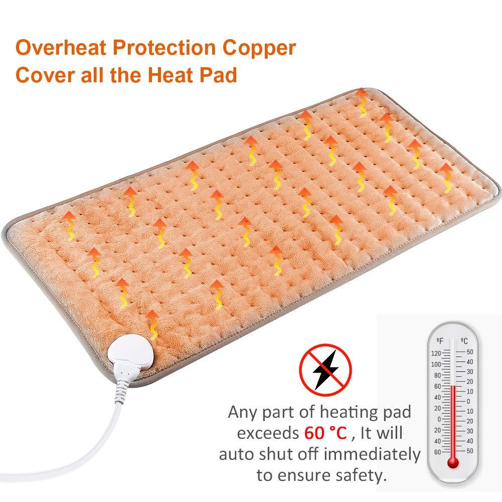 Libiyi Electric Heating Pads, Heated Pad for Back Pain Muscle Pain Relieve - Libiyi