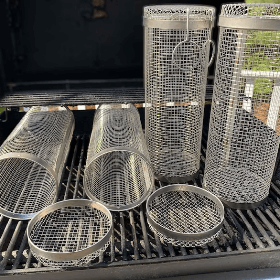 Libiyi Barbecue stainless steel wire mesh cylinder