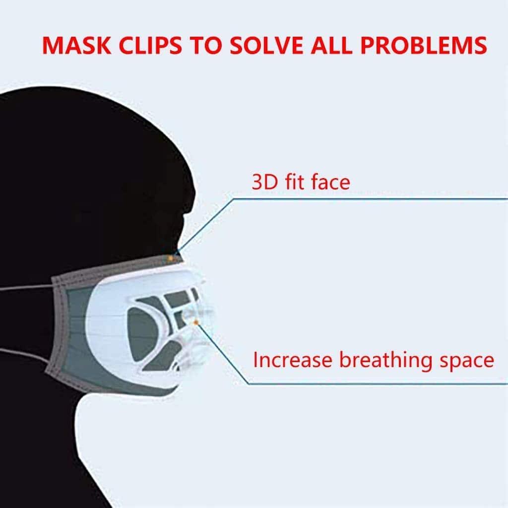 3D Inner Support Bracket For Breathing - Mouth and Nose Protection(5PCS)