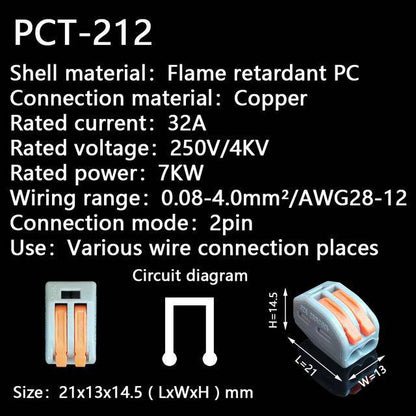 Push-In Terminal Block Wire Connector（Buy more get more discount）