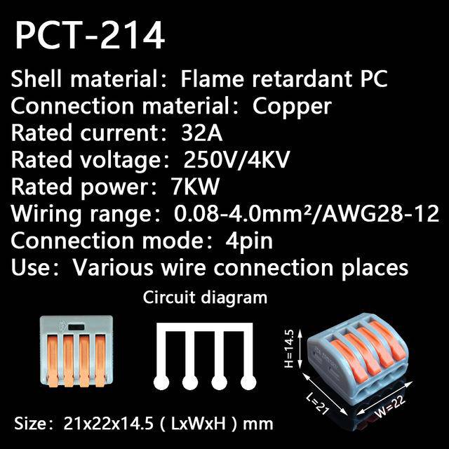 Push-In Terminal Block Wire Connector（Buy more get more discount）