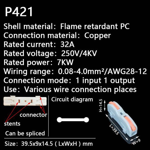 Push-In Terminal Block Wire Connector（Buy more get more discount）